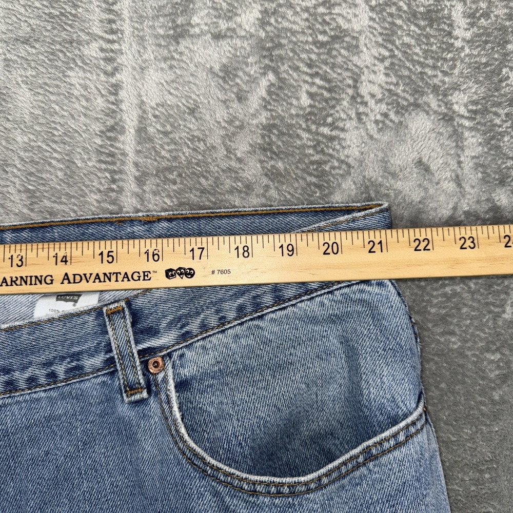 Vtg Levis 550 Jeans Relaxed Fit USA Made 44x34 Blue Denim Jeans StoneWash *READ - Picture 13 of 14